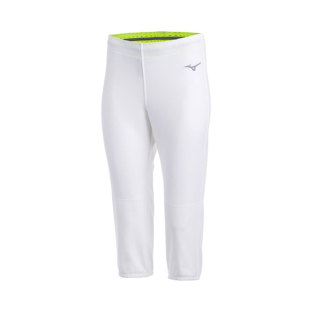 Pantaloni Mizuno Softball Stretch - Unbelted Donna - Bianche - 57986-YPLN